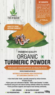 

Pure by nature Pupure By Nature-turmeric Podwer-organic For Daily Consumption As Health Food(100 g)