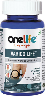 

OneLife Varico Life ( Vitamin C) 817 mg - 60 Vegetarian capsules(817 mg)