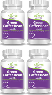 

Natures Velvet Lifecare Green Coffee Bean Pure Extract 400 mg, 60 Veggie Capsules - Pack of 4(400 mg)