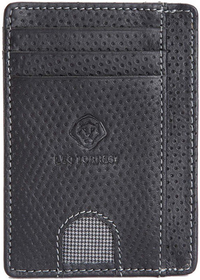 

LEO TORRESI Men Black Genuine Leather Card Holder(6 Card Slots), Multi