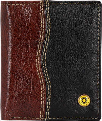 

POLLSTAR Men Brown Genuine Leather Wallet(9 Card Slots)