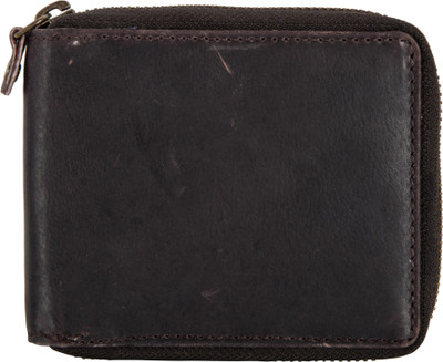 

AspenLeather Men Brown Genuine Leather Wallet(9 Card Slots)