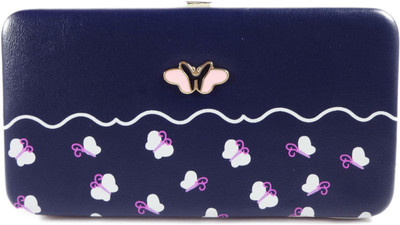 

SB Women Blue Artificial Leather Wallet(4 Card Slots)