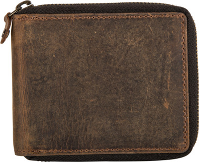 

AspenLeather Men Tan Genuine Leather Wallet(9 Card Slots)