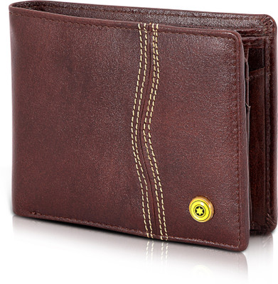 

POLLSTAR Men Brown Genuine Leather Wallet(6 Card Slots)