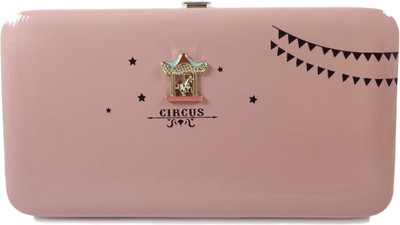 

SB Women Pink Artificial Leather Wallet(4 Card Slots)