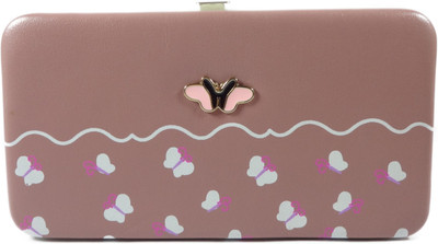 

SB Women Pink Artificial Leather Wallet(4 Card Slots), Dark pink