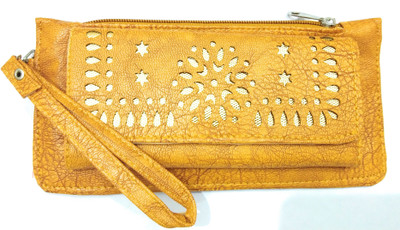 

radhe creation Women Yellow Genuine Leather Card Holder(2 Card Slots), Light yellow