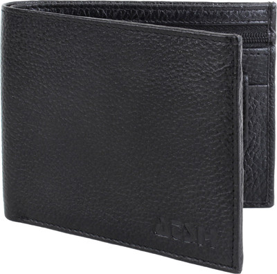 

ATSH Men Black Genuine Leather Wallet(3 Card Slots)