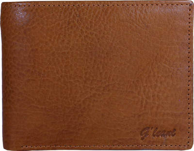 

G'leani Men Tan Genuine Leather Wallet(6 Card Slots)