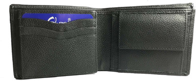 

Shononi Men Black Genuine Leather Wallet(6 Card Slots)