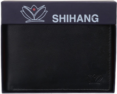 

SHIHANG Men Casual, Formal Black Genuine Leather Wallet(5 Card Slots)