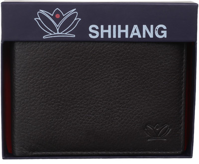 

SHIHANG Men Casual, Formal Black Genuine Leather Wallet(7 Card Slots)