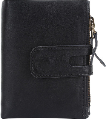 

DIDE Men Black Genuine Leather Wallet(12 Card Slots), Black;brown