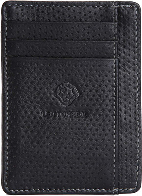 

LEO TORRESI Men Black Genuine Leather Card Holder(6 Card Slots), Multi