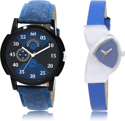 

The Shopoholic Latest Collection Fancy And Attractive Black And Blue Dial Analog Watch For Boys And Girls Watch For Men Stylish Black Watch - For Men