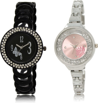 

The Shopoholic Best Combo Pack Black And Pink Dial Analog Watch For Girls Watchs For Women Watch - For Women