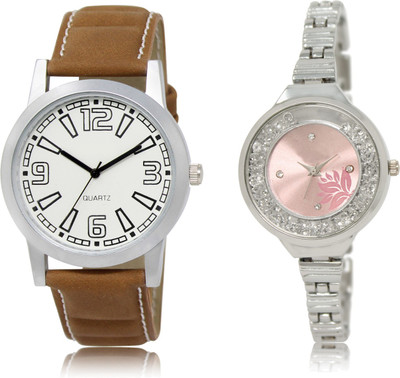 

The Shopoholic Latest Fashionable White And Pink Dial Analog Watch For Boys And Girls Watchs For Men Stylish Watch - For Men & Women