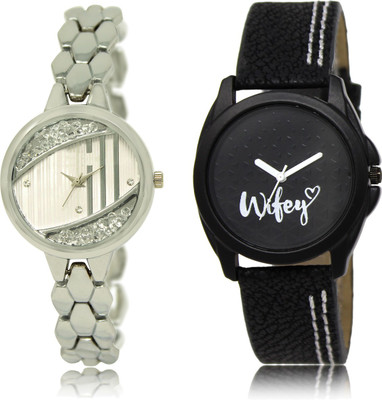 

The Shopoholic Stylist Designer Combo Pack 2 Silver And Black Dial Analog Watch For Girls Girls Watches Watch - For Women