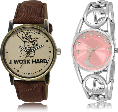 

The Shopoholic Fashionable Funky Look Brown And Pink Dial Analog Watch For Boys And Girls Watches For Men Casuals Watch - For Men & Women