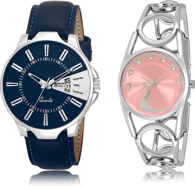 

The Shopoholic Fashionable Funky Look Blue And Pink Dial Analog Watch For Boys And Girls Watches For Men Analog Watch - For Men & Women