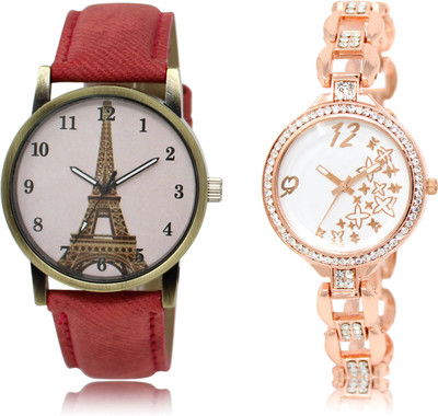

The Shopoholic Latest Fashionable Pink And White Dial Analog Watch For Girls Watches Formal Watch - For Women
