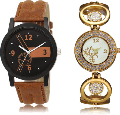 

The Shopoholic Treny and Precious Black And Brown And White Dial Analog Watch For Boys And Girls Watch Light Watch - For Men & Women