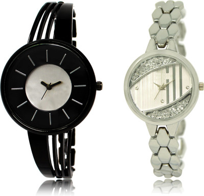 

The Shopoholic Best Combo Pack Black And Silver Dial Analog Watch For Girls Girls Watches Stylish Watch - For Women
