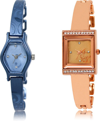

The Shopoholic New Collection Blue And Rose Gold Dial Analog Watch For Girls Girl Watches Fashion Watch - For Women