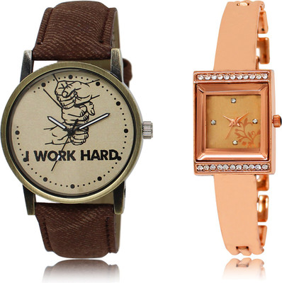 

The Shopoholic New Collection Brown And Rose Gold Dial Analog Watch For Boys And Girls Belt Watch For Men Watch - For Men & Women