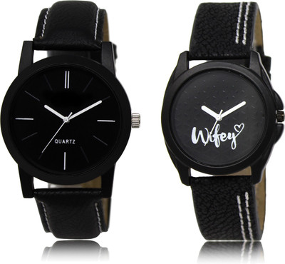 

The Shopoholic New Stylist Latest Black Dial Analog Watch For Boys And Girls Watches For Men Formal Watch - For Men & Women