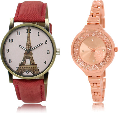 

The Shopoholic Fashionable Fancy CollectionÂ Pink And Rose Gold Dial Analog Watch For Girls Girls Watches Stylish Watch - For Women
