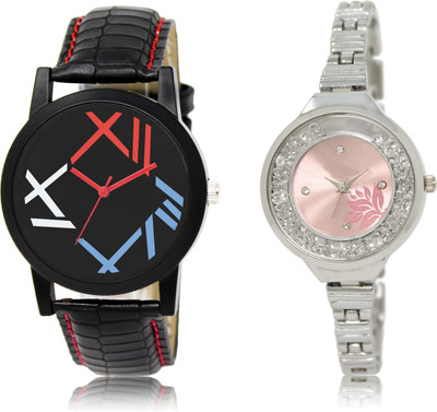

The Shopoholic Best Combo Pack Black And Pink Dial Analog Watch For Boys And Girls Watches For Man Stylish Watch - For Men & Women