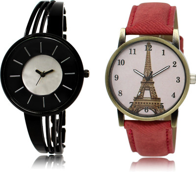 

The Shopoholic Fashionable Funky Look Black And Silver And Pink Dial Analog Watch For Girls Analog Watches For Women Watch - For Women