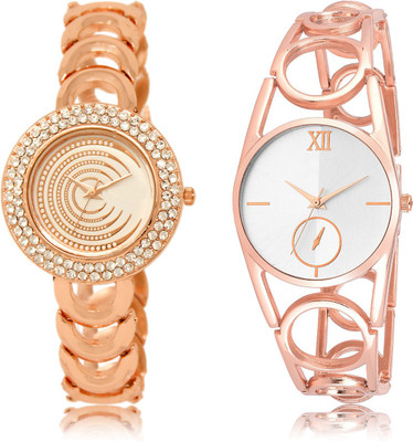 

The Shopoholic Stylist Designer Combo Pack 2 White And Silver Dial Analog Watch For Girls Watch For Girls Stylish Watch - For Women