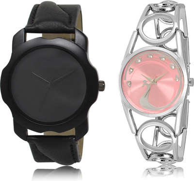 

The Shopoholic Treny and Precious Black And Pink Dial Analog Watch For Boys And Girls Men Stylish Watch Watch - For Men & Women