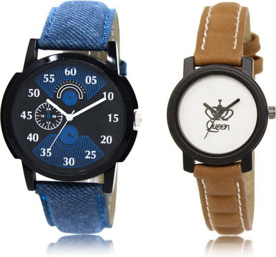 The Shopoholic New Collection Black And Blue And White Dial Analog Watch For Boys And Girls Formal For Boys Watch - For Men & Women