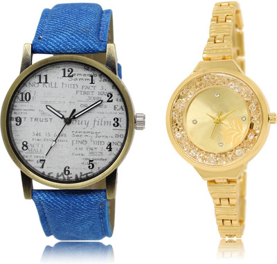 

The Shopoholic Fashionable Fancy CollectionÃÂ White And Gold Dial Analog Watch For Boys And Girls Watches Men Stylish Watch - For Men & Women
