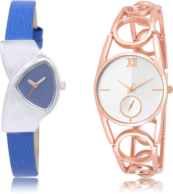 

The Shopoholic Best Combo Pack Blue And Silver Dial Analog Watch For Girls Watch Fashion Watch - For Women