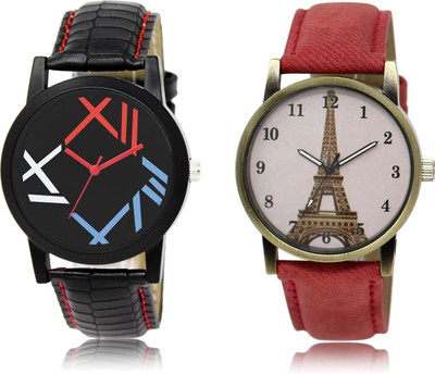 

The Shopoholic Latest Collection Fancy And Attractive Black And Pink Dial Analog Watch For Boys And Girls New Watch Watch - For Men