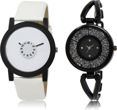 

The Shopoholic Fashionable Funky Look White And Black Dial Analog Watch For Boys And Girls Stylish Watches For Men Watch - For Men & Women