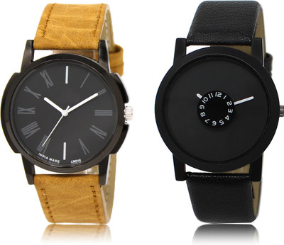 

The Shopoholic Stylist Designer Combo Pack 2 Black Dial Analog Watch For Boys Stylish Watch Men Watch - For Men