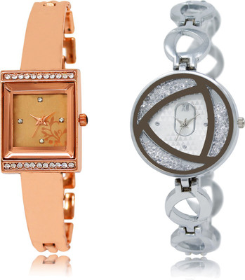 

The Shopoholic Latest Fashionable Rose Gold And Silver Dial Analog Watch For Girls Casual Watch For Women Watch - For Women