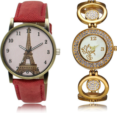 

The Shopoholic Fashionable Fancy CollectionÃÂ Pink And White Dial Analog Watch For Girls Woman Watchs Watch - For Women