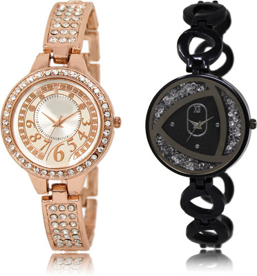 

The Shopoholic Latest Fashionable Silver And Black Dial Analog Watch For Girls Girl Watches Stylish Watch - For Women