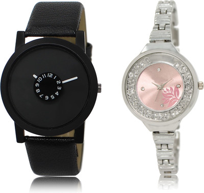 

The Shopoholic Best Combo Pack Black And Pink Dial Analog Watch For Boys And Girls Watches Stylish For Boys Watch - For Men & Women