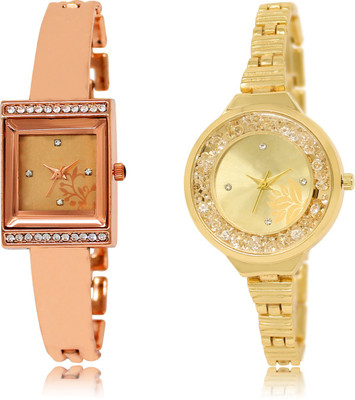 

The Shopoholic Fashionable Fancy CollectionÃÂ Rose Gold And Gold Dial Analog Watch For Girls Watches Stylish For Girls Watch - For Women
