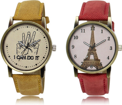 

The Shopoholic Latest Collection Fancy And Attractive Brown And Pink Dial Analog Watch For Boys And Girls Watches For Men Watch - For Women
