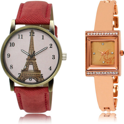 

The Shopoholic New Collection Pink And Rose Gold Dial Analog Watch For Girls White For Women Watch - For Women