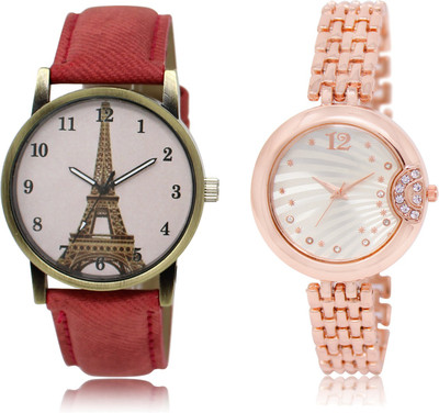 

The Shopoholic Latest Collection Fancy And Attractive Pink And Silver Dial Analog Watch For Girls Girl'S Watch Watch - For Women